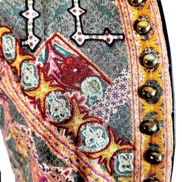 Hemant & Nandita Anthro Embroidered Quilted Studded Jacket - Picture 7 of 13